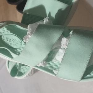 Crocs size 9 mint green